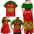 Portugal Rugby Family Matching Off Shoulder Maxi Dress and Hawaiian Shirt Go Wolves Mix Coat Of Arms - Wonder Print Shop