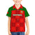 Portugal Rugby Family Matching Off Shoulder Maxi Dress and Hawaiian Shirt Go Wolves Mix Coat Of Arms - Wonder Print Shop