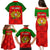 Portugal Rugby Family Matching Puletasi Dress and Hawaiian Shirt Go Wolves Mix Coat Of Arms - Wonder Print Shop