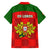 Portugal Rugby Family Matching Puletasi Dress and Hawaiian Shirt Go Wolves Mix Coat Of Arms - Wonder Print Shop