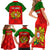 Portugal Rugby Family Matching Short Sleeve Bodycon Dress and Hawaiian Shirt Go Wolves Mix Coat Of Arms - Wonder Print Shop