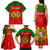 Portugal Rugby Family Matching Tank Maxi Dress and Hawaiian Shirt Go Wolves Mix Coat Of Arms - Wonder Print Shop