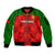 Portugal Rugby Sleeve Zip Bomber Jacket Go Wolves Mix Coat Of Arms - Wonder Print Shop