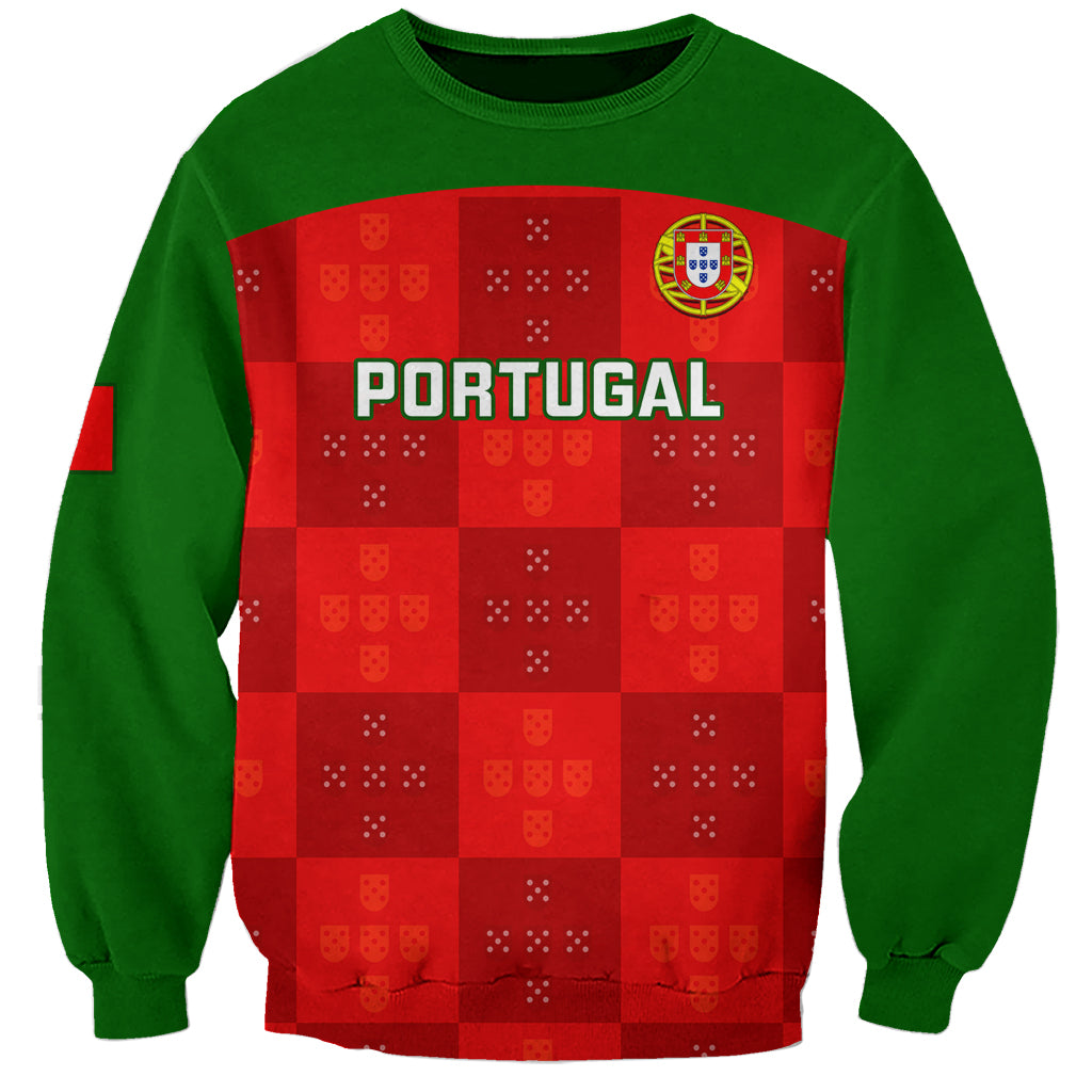 Portugal Rugby Sweatshirt Go Wolves Mix Coat Of Arms - Wonder Print Shop