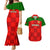 Custom Portugal Rugby Couples Matching Mermaid Dress and Hawaiian Shirt Go Wolves Mix Coat Of Arms - Wonder Print Shop