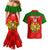 Custom Portugal Rugby Couples Matching Mermaid Dress and Hawaiian Shirt Go Wolves Mix Coat Of Arms - Wonder Print Shop