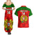 Custom Portugal Rugby Couples Matching Summer Maxi Dress and Hawaiian Shirt Go Wolves Mix Coat Of Arms - Wonder Print Shop