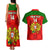 Custom Portugal Rugby Couples Matching Tank Maxi Dress and Hawaiian Shirt Go Wolves Mix Coat Of Arms - Wonder Print Shop