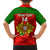 Custom Portugal Rugby Family Matching Long Sleeve Bodycon Dress and Hawaiian Shirt Go Wolves Mix Coat Of Arms - Wonder Print Shop