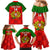 Custom Portugal Rugby Family Matching Mermaid Dress and Hawaiian Shirt Go Wolves Mix Coat Of Arms - Wonder Print Shop