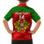 Custom Portugal Rugby Family Matching Short Sleeve Bodycon Dress and Hawaiian Shirt Go Wolves Mix Coat Of Arms - Wonder Print Shop