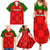 Custom Portugal Rugby Family Matching Summer Maxi Dress and Hawaiian Shirt Go Wolves Mix Coat Of Arms - Wonder Print Shop