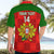 Custom Portugal Rugby Hawaiian Shirt Go Wolves Mix Coat Of Arms - Wonder Print Shop