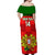 Custom Portugal Rugby Off Shoulder Maxi Dress Go Wolves Mix Coat Of Arms - Wonder Print Shop