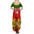 Custom Portugal Rugby Summer Maxi Dress Go Wolves Mix Coat Of Arms - Wonder Print Shop