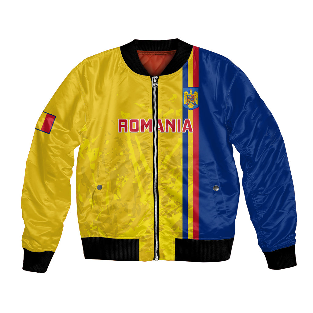 Romania Rugby Bomber Jacket Go The Oaks Grunge Style - Wonder Print Shop