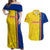 Romania Rugby Couples Matching Off Shoulder Maxi Dress and Hawaiian Shirt Go The Oaks Grunge Style - Wonder Print Shop