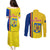 Romania Rugby Couples Matching Puletasi Dress and Long Sleeve Button Shirts Go The Oaks Grunge Style - Wonder Print Shop