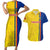 Romania Rugby Couples Matching Short Sleeve Bodycon Dress and Hawaiian Shirt Go The Oaks Grunge Style - Wonder Print Shop