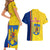 Romania Rugby Couples Matching Short Sleeve Bodycon Dress and Hawaiian Shirt Go The Oaks Grunge Style - Wonder Print Shop