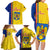 Romania Rugby Family Matching Long Sleeve Bodycon Dress and Hawaiian Shirt Go The Oaks Grunge Style - Wonder Print Shop