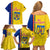 Romania Rugby Family Matching Off Shoulder Short Dress and Hawaiian Shirt Go The Oaks Grunge Style - Wonder Print Shop