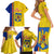 Romania Rugby Family Matching Short Sleeve Bodycon Dress and Hawaiian Shirt Go The Oaks Grunge Style - Wonder Print Shop