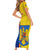 Romania Rugby Family Matching Short Sleeve Bodycon Dress and Hawaiian Shirt Go The Oaks Grunge Style - Wonder Print Shop