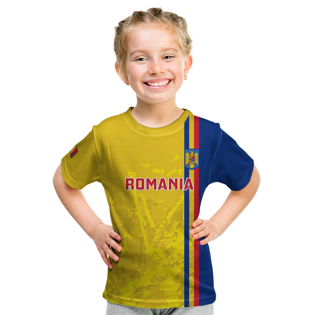 Romania Rugby Kid T Shirt Go The Oaks Grunge Style - Wonder Print Shop