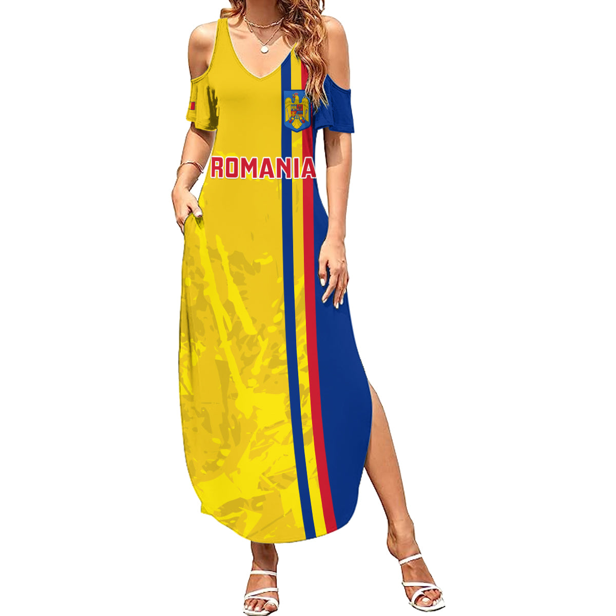 Romania Rugby Summer Maxi Dress Go The Oaks Grunge Style - Wonder Print Shop