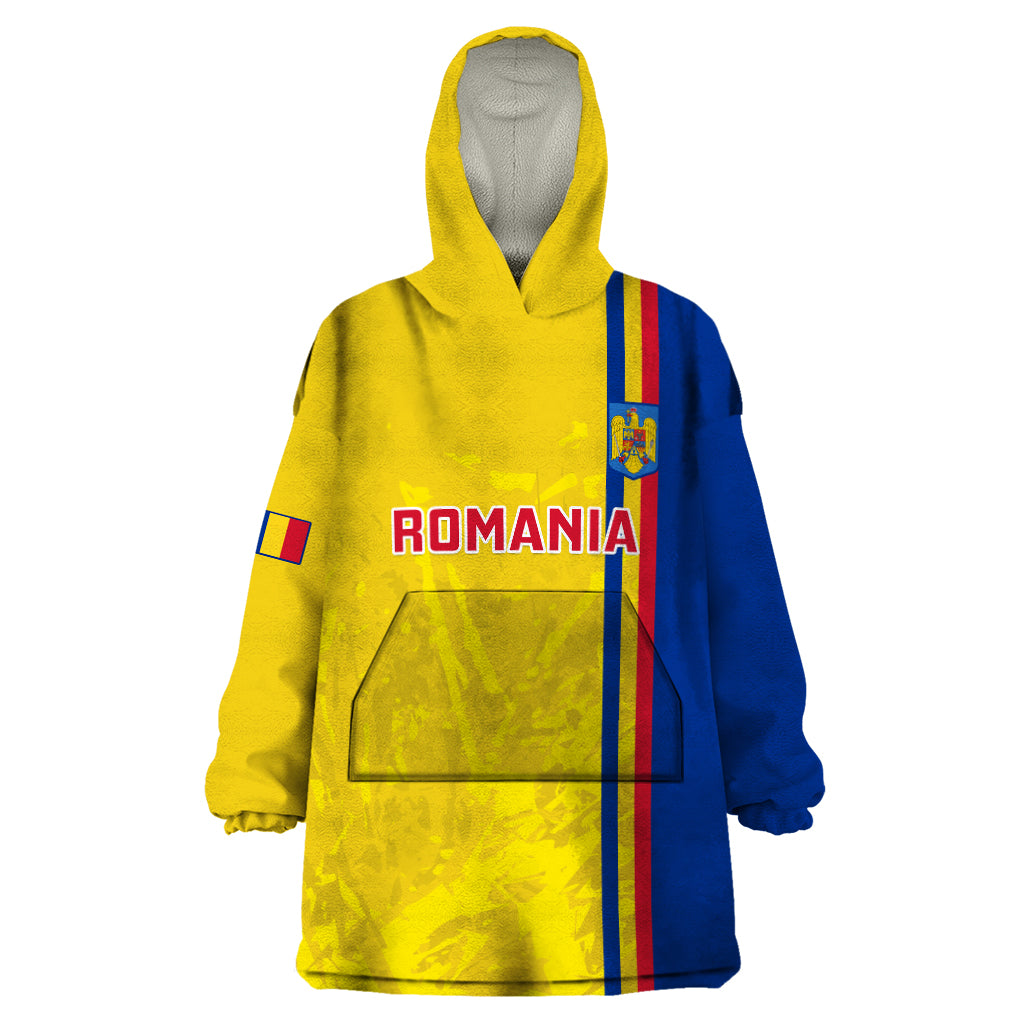 Romania Rugby Wearable Blanket Hoodie Go The Oaks Grunge Style - Wonder Print Shop