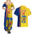 Custom Romania Rugby Couples Matching Summer Maxi Dress and Hawaiian Shirt Go The Oaks Grunge Style - Wonder Print Shop