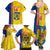 Custom Romania Rugby Family Matching Summer Maxi Dress and Hawaiian Shirt Go The Oaks Grunge Style - Wonder Print Shop