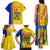 Custom Romania Rugby Family Matching Tank Maxi Dress and Hawaiian Shirt Go The Oaks Grunge Style - Wonder Print Shop