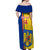 Custom Romania Rugby Off Shoulder Maxi Dress Go The Oaks Grunge Style - Wonder Print Shop