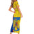 Custom Romania Rugby Short Sleeve Bodycon Dress Go The Oaks Grunge Style - Wonder Print Shop