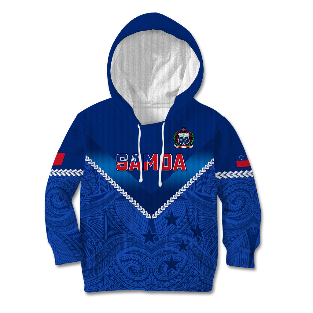 Samoa Rugby Kid Hoodie 2023 Go Manu Samoa - Wonder Print Shop