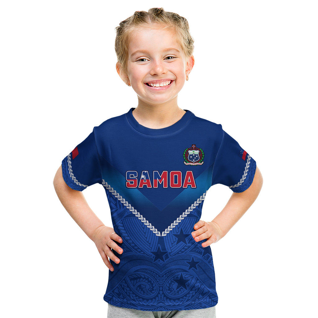 Samoa Rugby Kid T Shirt 2023 Go Manu Samoa - Wonder Print Shop