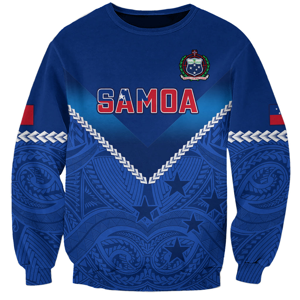 Custom Samoa Rugby Sweatshirt 2023 Go Manu Samoa - Wonder Print Shop