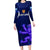 Scotland Rugby Family Matching Long Sleeve Bodycon Dress and Hawaiian Shirt 2023 Go Scottish - Wonder Print Shop