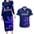 Custom Scotland Rugby Couples Matching Long Sleeve Bodycon Dress and Hawaiian Shirt 2023 Go Scottish - Wonder Print Shop