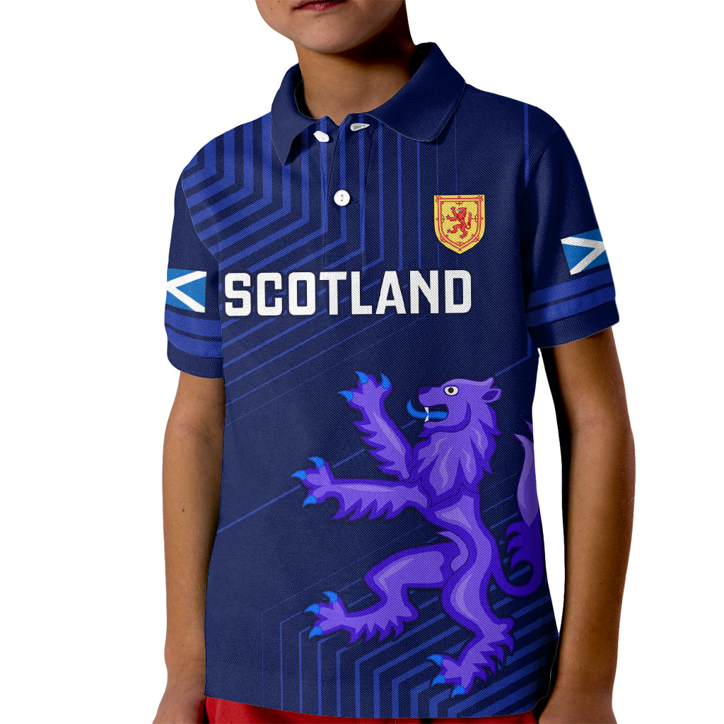 Custom Scotland Rugby Kid Polo Shirt 2023 Go Scottish - Wonder Print Shop