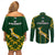 South Africa Rugby Couples Matching Off Shoulder Short Dress and Long Sleeve Button Shirts 2023 Go Champions World Cup Springboks - Wonder Print Shop