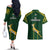 South Africa Rugby Couples Matching Off The Shoulder Long Sleeve Dress and Hawaiian Shirt 2023 Go Champions World Cup Springboks - Wonder Print Shop