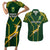 South Africa Rugby Couples Matching Short Sleeve Bodycon Dress and Hawaiian Shirt 2023 Go Champions World Cup Springboks - Wonder Print Shop