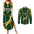 South Africa Rugby Couples Matching Summer Maxi Dress and Long Sleeve Button Shirts 2023 Go Champions World Cup Springboks - Wonder Print Shop