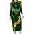 South Africa Rugby Family Matching Long Sleeve Bodycon Dress and Hawaiian Shirt 2023 Go Champions World Cup Springboks - Wonder Print Shop