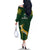 South Africa Rugby Family Matching Off Shoulder Long Sleeve Dress and Hawaiian Shirt 2023 Go Champions World Cup Springboks - Wonder Print Shop