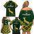 South Africa Rugby Family Matching Off Shoulder Short Dress and Hawaiian Shirt 2023 Go Champions World Cup Springboks - Wonder Print Shop