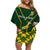 South Africa Rugby Family Matching Off Shoulder Short Dress and Hawaiian Shirt 2023 Go Champions World Cup Springboks - Wonder Print Shop